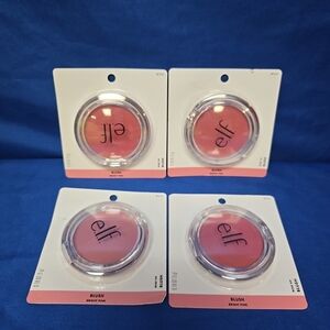 4pc Lot Elf Blush Bright Pink Color Compacts